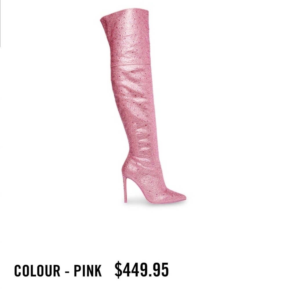 Thigh high boots Glitter Pink - Picture 2 of 8